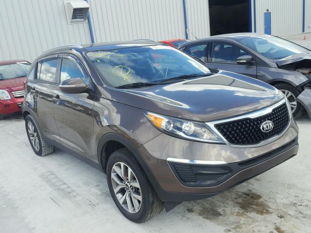 KNDPB3AC1F7742989 - 2015 KIA SPORTAGE L BROWN photo 1