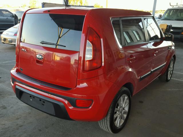 KNDJT2A57D7572746 - 2013 KIA SOUL RED photo 4