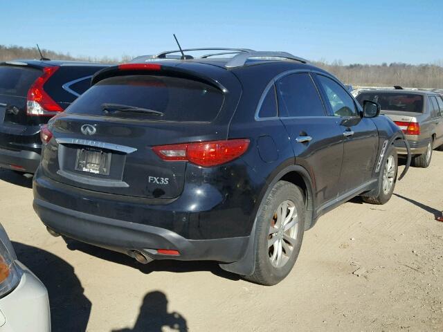 JN8AS1MW7BM733374 - 2011 INFINITI FX35 BLACK photo 4