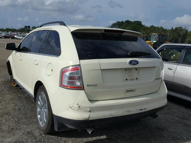 2FMDK39C48BA90074 - 2008 FORD EDGE LIMIT WHITE photo 3