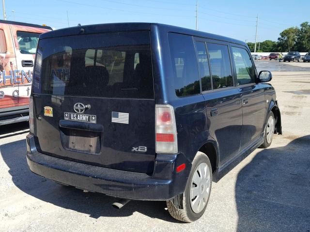 JTLKT324X64125496 - 2006 TOYOTA SCION XB ლურჯი ფოტო 4