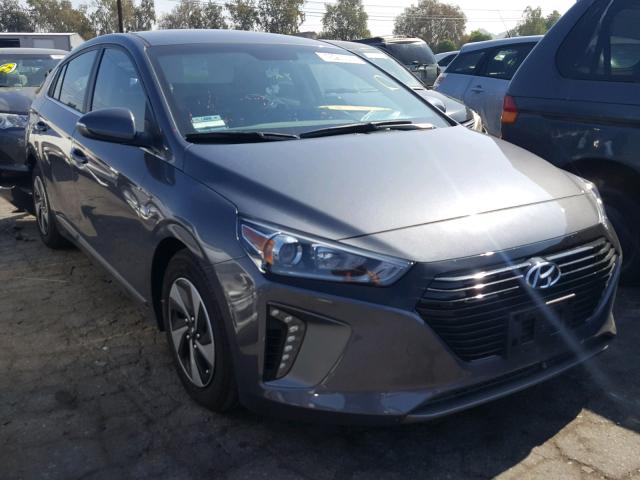 KMHC75LC0JU090414 - 2018 HYUNDAI IONIQ SEL GRAY photo 1