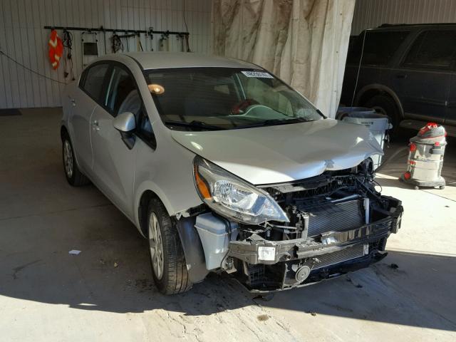 KNADM4A3XF6443524 - 2015 KIA RIO LX SILVER photo 1