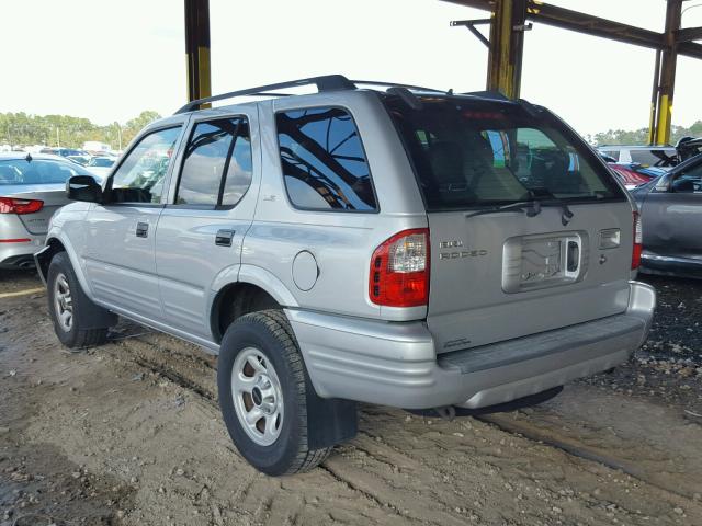 4S2CK58W724316623 - 2002 ISUZU RODEO S SILVER photo 3