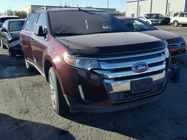 2FMDK3KC4BBA14145 - 2011 FORD EDGE LIMIT MAROON photo 1