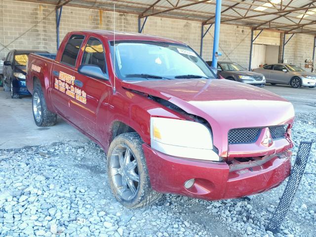 1Z7HC28K76S554732 - 2006 MITSUBISHI RAIDER LS RED photo 1