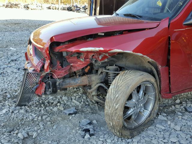 1Z7HC28K76S554732 - 2006 MITSUBISHI RAIDER LS RED photo 9