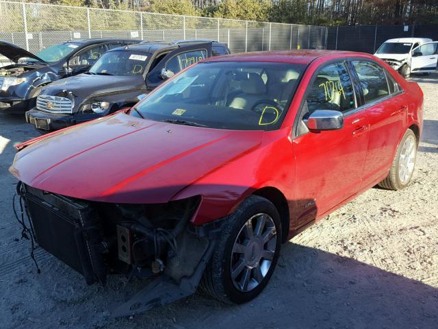 3LNHM26T99R613621 - 2009 LINCOLN MKZ RED photo 2