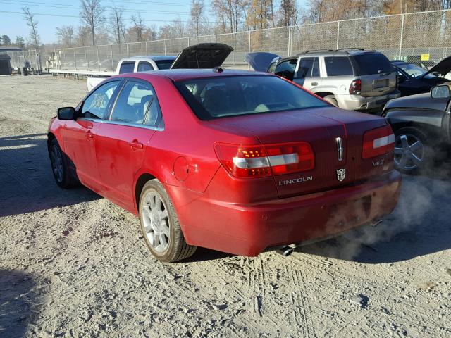 3LNHM26T99R613621 - 2009 LINCOLN MKZ RED photo 3