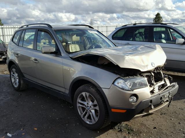 WBXPC93487WF08447 - 2007 BMW X3 3.0SI TAN photo 1