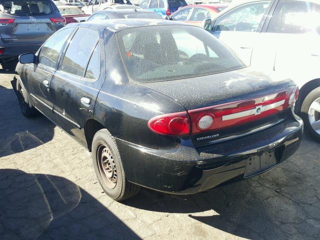 1G1JC52F837170685 - 2003 CHEVROLET CAVALIER BLACK photo 3