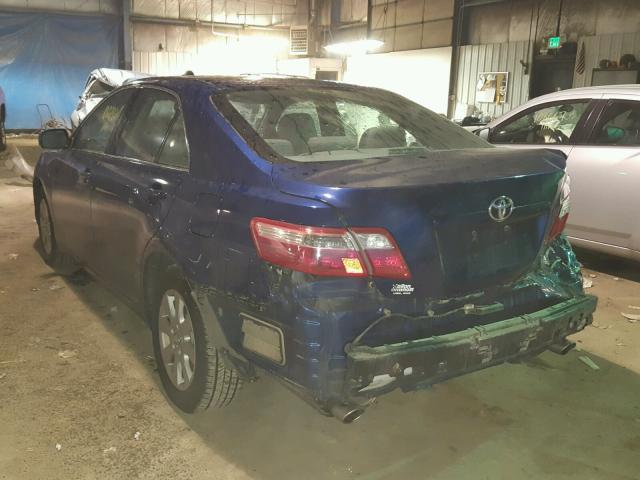 4T1BK46K07U052567 - 2007 TOYOTA CAMRY NEW BLUE photo 3