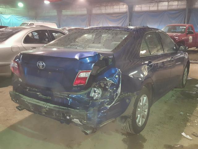 4T1BK46K07U052567 - 2007 TOYOTA CAMRY NEW BLUE photo 4