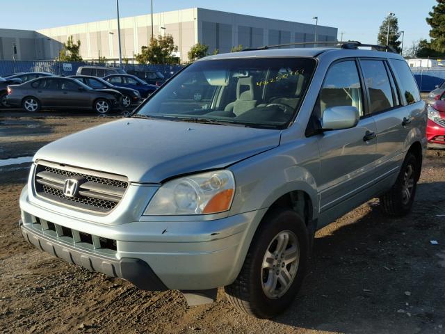 2HKYF18413H517720 - 2003 HONDA PILOT EX BLUE photo 2