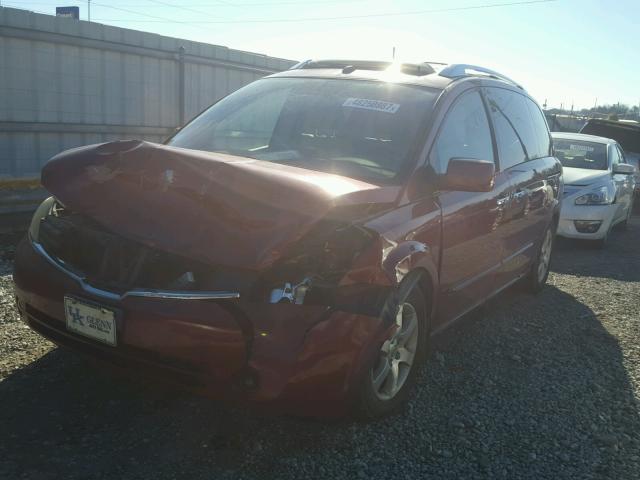 5N1BV28UX8N104163 - 2008 NISSAN QUEST S MAROON photo 2