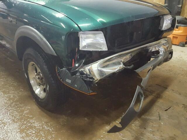 1FTZR15X6XPA70192 - 1999 FORD RANGER SUP GREEN photo 9