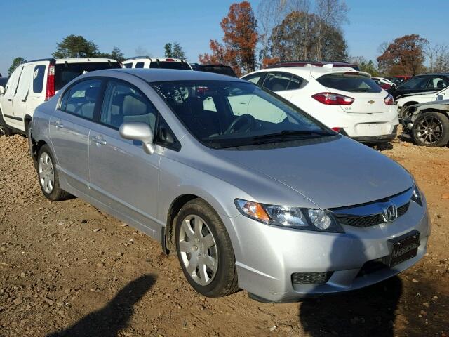 1HGFA16529L027424 - 2009 HONDA CIVIC LX SILVER photo 1