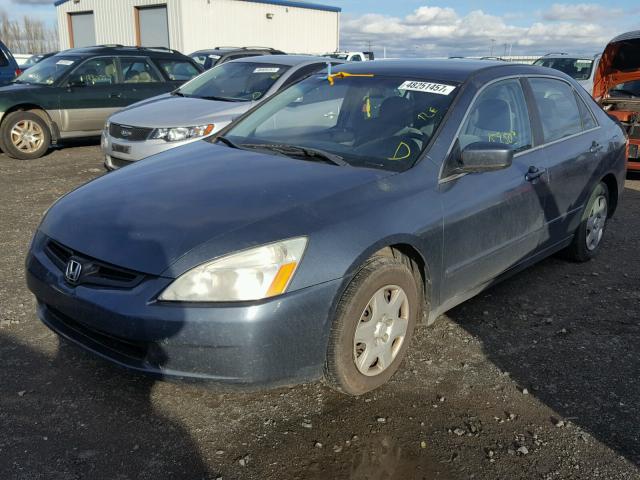 1HGCM55354A101747 - 2004 HONDA ACCORD LX BLUE photo 2