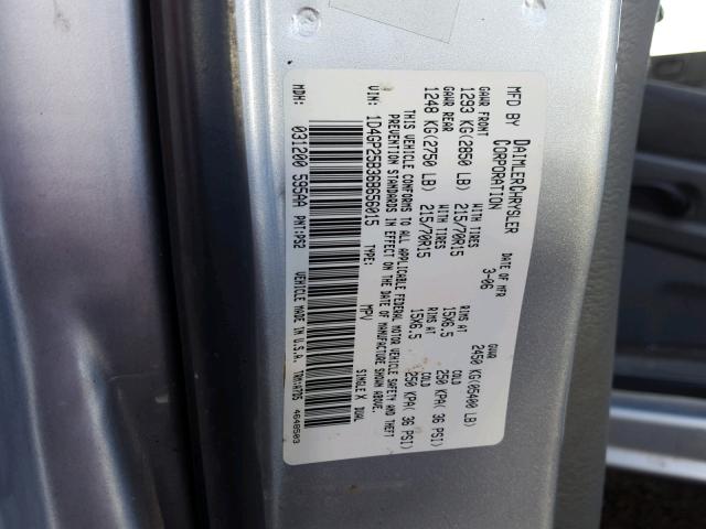 1D4GP25B36B656015 - 2006 DODGE CARAVAN SE SILVER photo 10