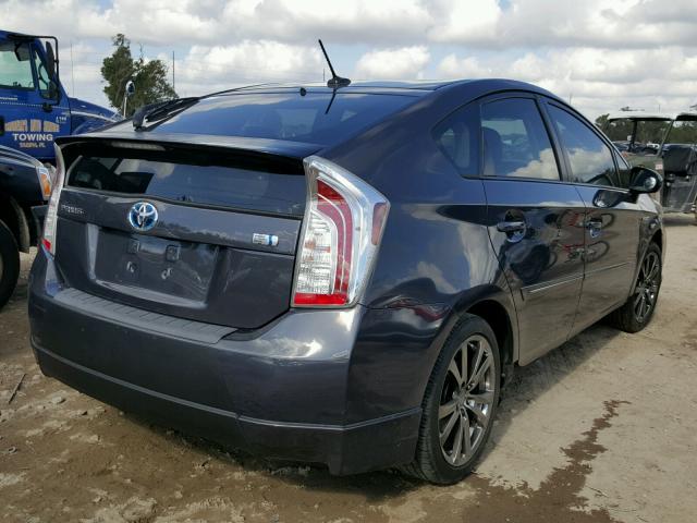 JTDKN3DU1C1497146 - 2012 TOYOTA PRIUS CHARCOAL photo 4