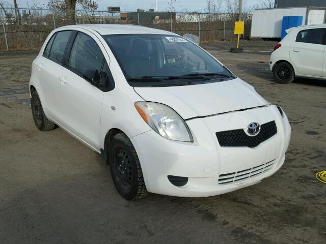 JTDKT923385166331 - 2008 TOYOTA YARIS WHITE photo 1