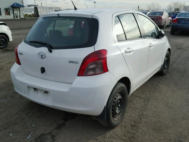 JTDKT923385166331 - 2008 TOYOTA YARIS WHITE photo 4