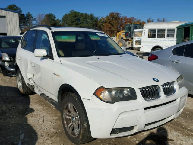 WBXPA93496WG84749 - 2006 BMW X3 3.0I WHITE photo 1