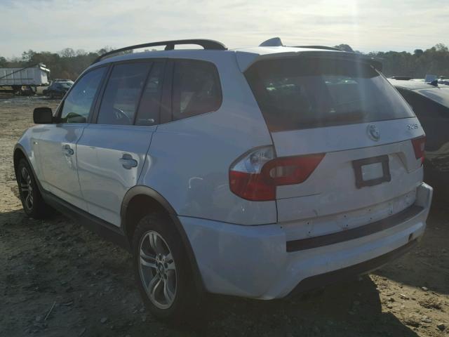 WBXPA93496WG84749 - 2006 BMW X3 3.0I WHITE photo 3