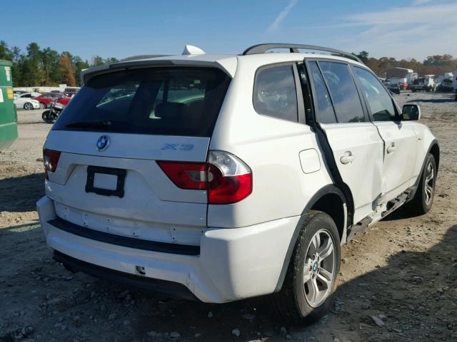 WBXPA93496WG84749 - 2006 BMW X3 3.0I WHITE photo 4