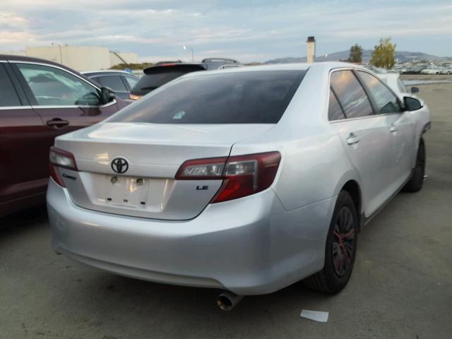 4T4BF1FK1CR262825 - 2012 TOYOTA CAMRY BASE SILVER photo 4