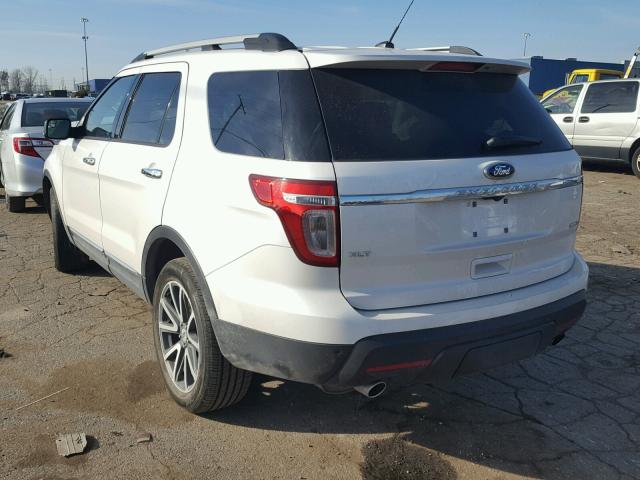 1FM5K8D87FGB09484 - 2015 FORD EXPLORER X WHITE photo 3