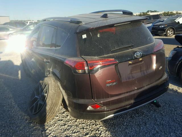 2T3NFREV8GW307306 - 2016 TOYOTA RAV4 SE PURPLE photo 3