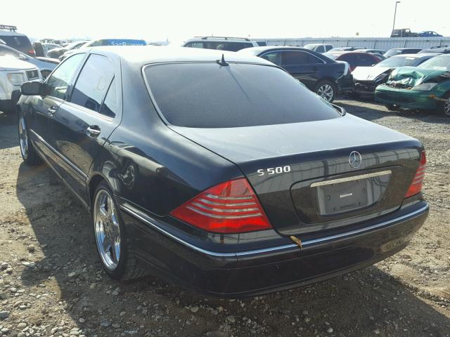 WDBNG70J0YA071559 - 2000 MERCEDES-BENZ S 430 BLACK photo 3