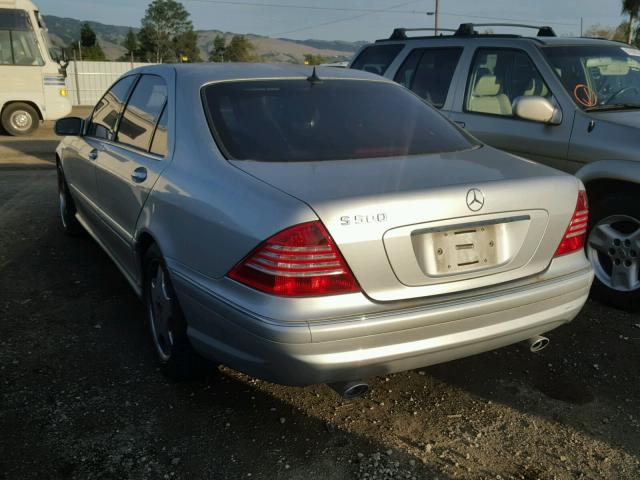 WDBNG70J81A165064 - 2001 MERCEDES-BENZ S 430 SILVER photo 3