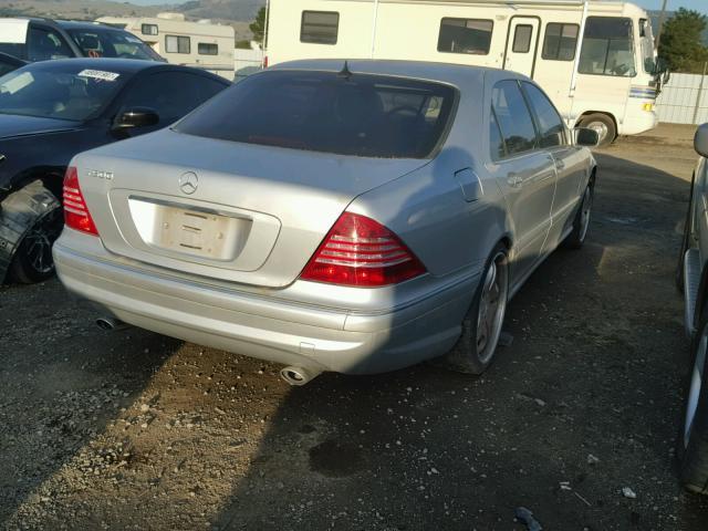 WDBNG70J81A165064 - 2001 MERCEDES-BENZ S 430 SILVER photo 4