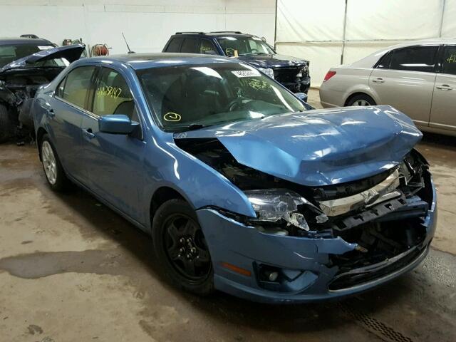 3FAHP0HAXAR198069 - 2010 FORD FUSION SE BLUE photo 1