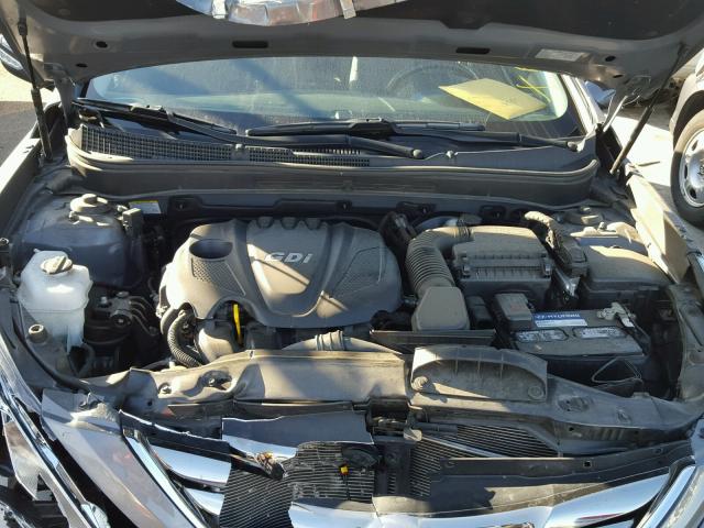 5NPEC4AC4DH532468 - 2013 HYUNDAI SONATA SE GRAY photo 7