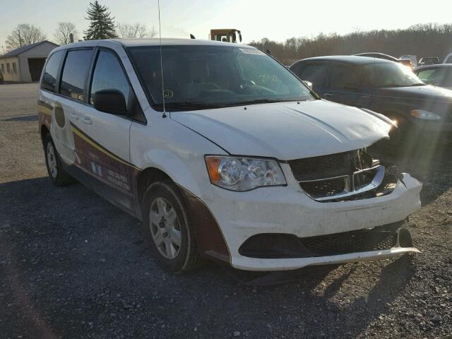 2C4RDGBG9CR139262 - 2012 DODGE GRAND CARA WHITE photo 1