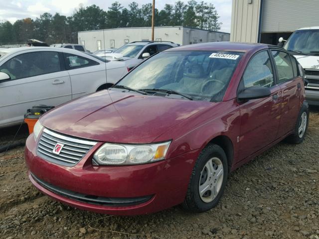 1G8AG52F65Z157060 - 2005 SATURN ION LEVEL RED photo 2