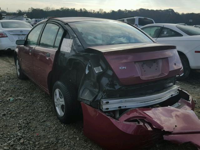 1G8AG52F65Z157060 - 2005 SATURN ION LEVEL RED photo 3