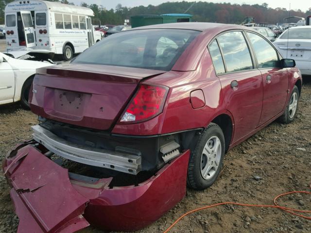 1G8AG52F65Z157060 - 2005 SATURN ION LEVEL RED photo 4