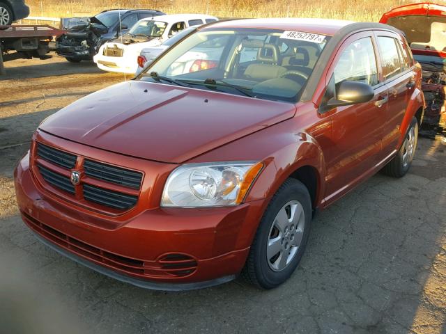 1B3HB28A09D228982 - 2009 DODGE CALIBER SE ORANGE photo 2