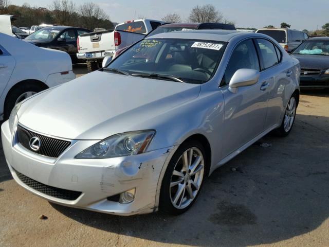 JTHBK262072036842 - 2007 LEXUS IS 250 SILVER photo 2