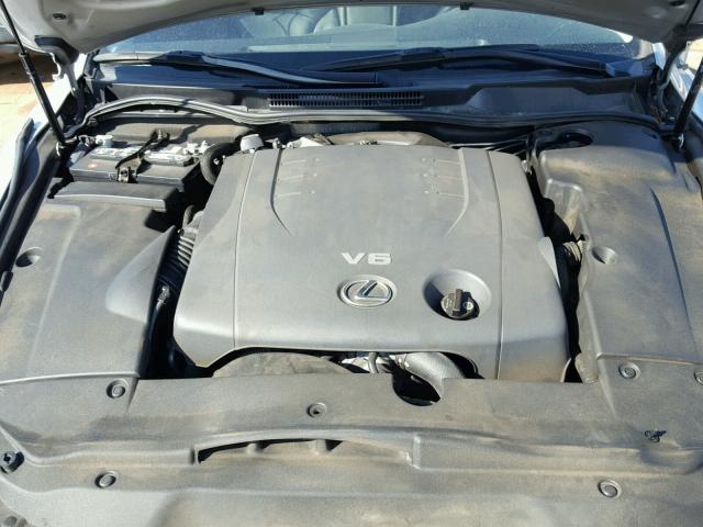 JTHBK262072036842 - 2007 LEXUS IS 250 SILVER photo 7