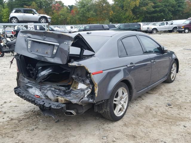 19UUA66258A044061 - 2008 ACURA TL GRAY photo 4