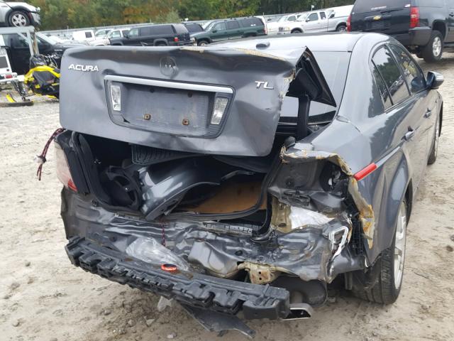 19UUA66258A044061 - 2008 ACURA TL GRAY photo 9