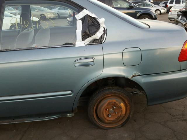 2HGEJ6618YH570066 - 2000 HONDA CIVIC BASE GREEN photo 9