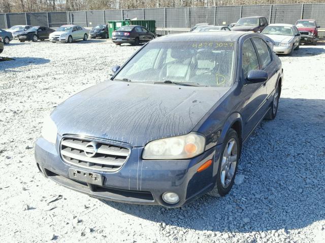 JN1DA31A23T422252 - 2003 NISSAN MAXIMA GLE BLUE photo 2