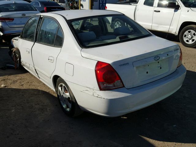 KMHDN46DX5U052834 - 2005 HYUNDAI ELANTRA GL WHITE photo 3