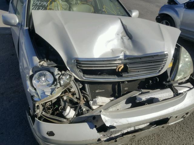 JTHBN30F110024176 - 2001 LEXUS LS 430 WHITE photo 9